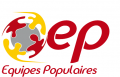 Logo ep texte rouge